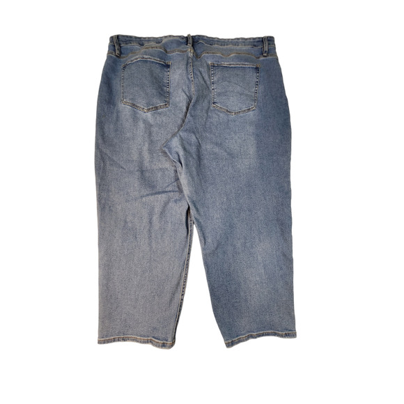 Ava & Viv Womens Plus 26W Boyfriend Straight Leg Distressed Jeans - Picture 2 of 3